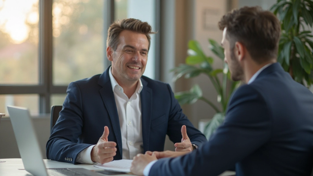 Менеджер проводит индивидуальную встречу с сотрудником для обсуждения задач и целей развития